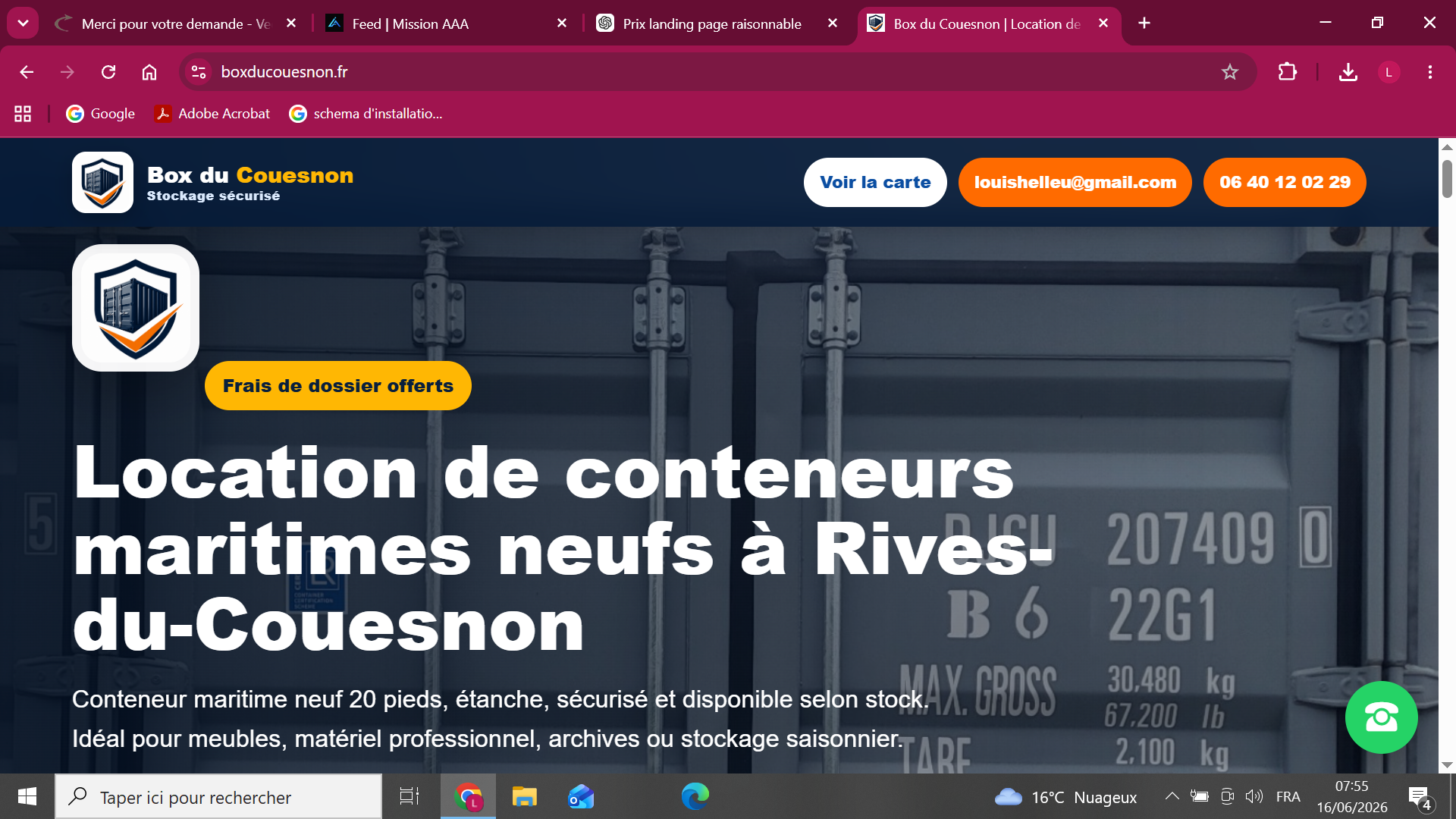 Capture du site Box du Couesnon